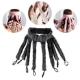 thumbnail image 4 of Styling Tool Sleep Overnight Curls Non-Damaging Hair Non-Heating Curling Rod Lazy Curlers, with 8 curling rods , Black for ShortHair, 4 of 10
