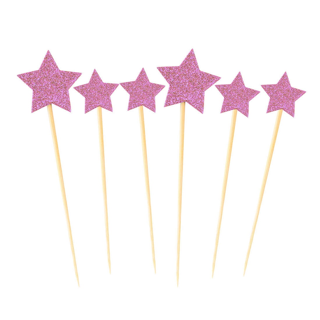 Cupcake Star Shaped Flash Toothpicks Decorative Picks Topper