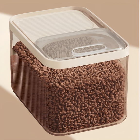 ACDANC Food-Grade Materials Pet Food Storage Containers 9/15/30 Lbs, Sturdy Large Dry Food Bin with Measuring Cup Lids, for Store Cat, Dog Food