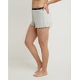 thumbnail image 2 of Hanes Originals Women's Rib Lounge Shorts, Lettuce Edge Light Steel M, 2 of 7
