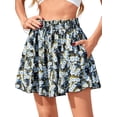 thumbnail image 4 of Women's Ruffle Wide Leg Flowy Clothes High Waist Shorts for Casual Beach Color 8 XXL, 4 of 10