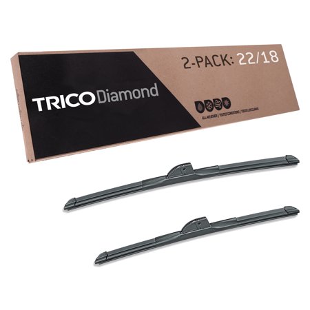 TRICO Diamond 2 Pack  22  and 18  High Performance Replacement Windshield Wiper Blades (25-2218)