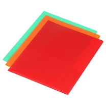 3 Pack Heavy Duty Plastic Folders 2 Pockets Portfolio Letter Paper School Office