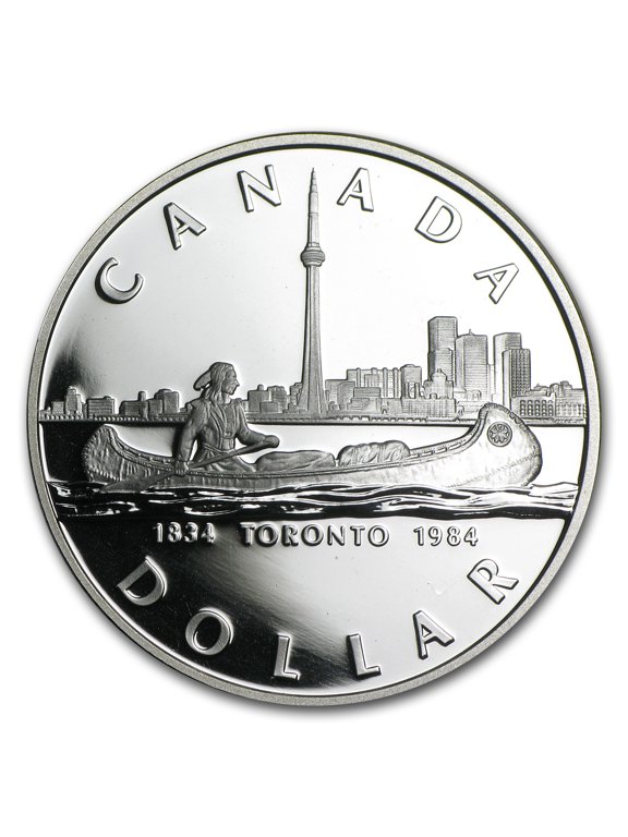 Collectible 1984 Canada Silver Dollar Proof (Toronto Sesquicentennial)