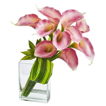 Nearly Natural Calla Lily - Nearly Natural 20 ft. ft. Calla Lily & Succulent Bouquet Artificial Arrangement