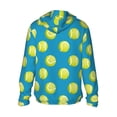 thumbnail image 3 of Uemuo Ball Tennis Pattern Women's Full Zip UPF 50+ Sun Protection Hoodie Jacket Long Sleeve Sun Shirt Hiking Outdoor Performance with Pockets-, 3 of 9