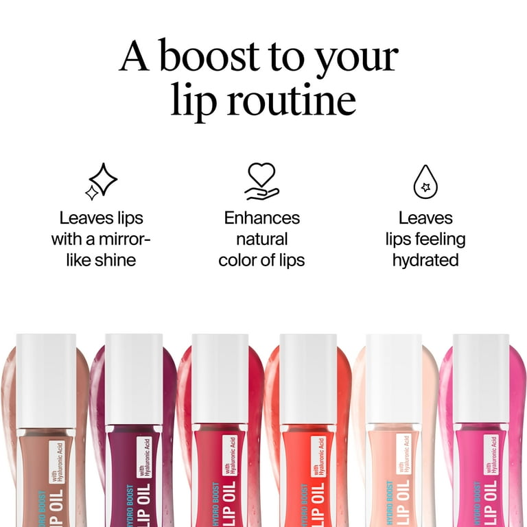 Neutrogena Hydro Boost Lip Oil, Light Pink, Tinted Lip Gloss
