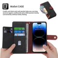 thumbnail image 2 of for Motorola Moto G31/G41 Leather Phone Case Wallet, Colors-block Style Folio Flip Cover Zipper Pocket, Anti-theft Multi Card Slot Cash Holder Photo Bag, Magnetic Buckle, Wrist Lanyard, 2 of 8