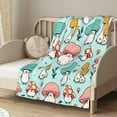 thumbnail image 3 of Mushroom Blanket, Mushroom Gifts for Women, Soft Fleece Flannel Mushroom Throw Blanket 50" X 40", Cute Mushroom Head Blanket Stuff Gifts for Mushroom Lovers Couch Bedding Living Room Decor, 3 of 6