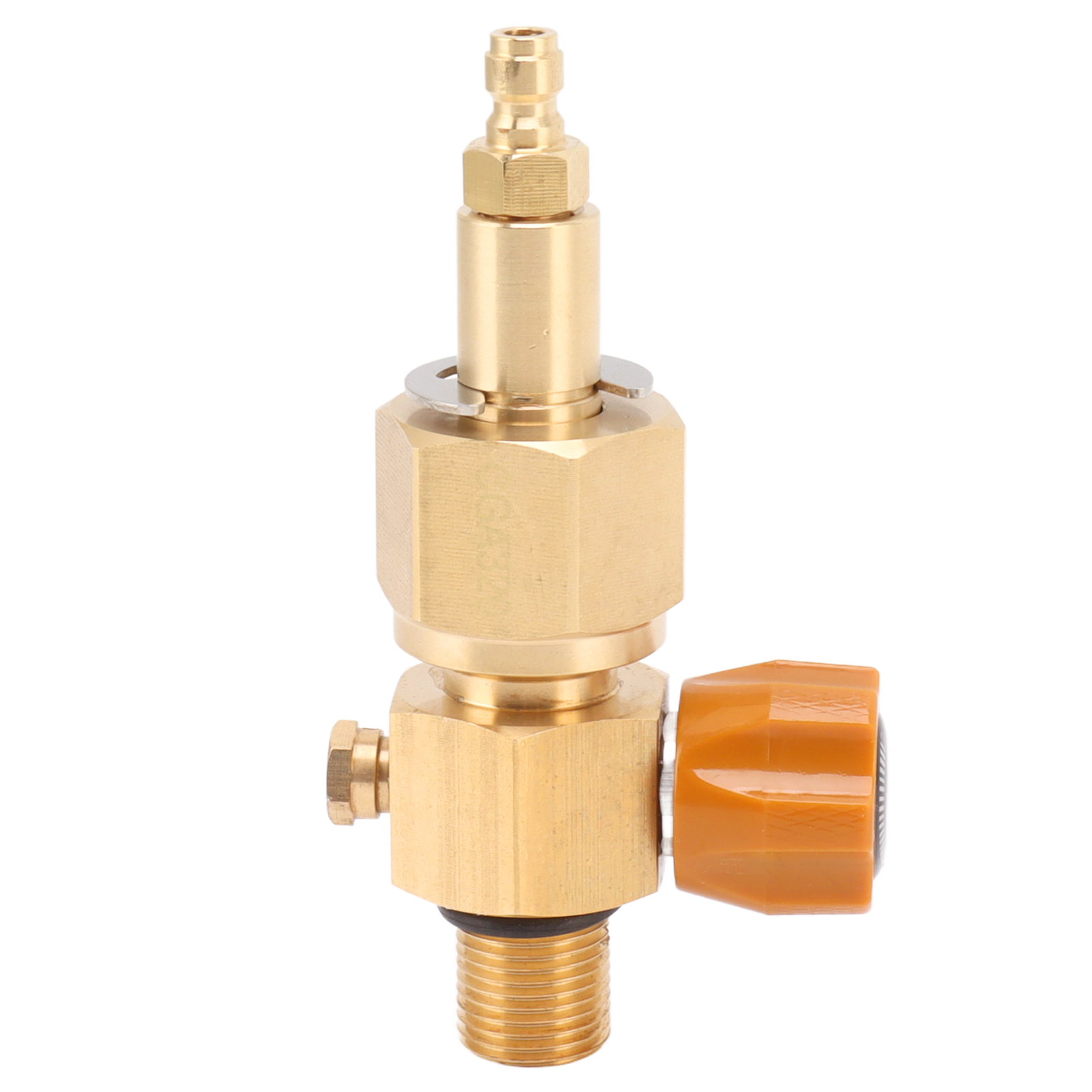 CO2 Tank Refill Valve 8mm High Pressure Switch Valve Brass 5000psi Male ...