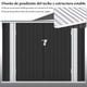thumbnail image 4 of 6 x 3 FT Cobertizo de Almacenamiento Exterior con Puertas Dobles Bloqueables, Cobertizo para Basura，Cobertizo de Herramientas y Basura para Jardín y Patio，(176x105x130 cm), 4 of 7