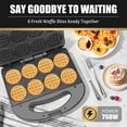 thumbnail image 2 of Mini Wafflera FineMade para 8 Mini Waffles Antiadherente, 2 of 7