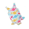 thumbnail image 2 of Baby Girls One Piece Swimsuit Ruffle Sleeveless Backless Bikini Swimwear Bathing Suit 0-3Y MHX, 2 of 5