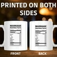 thumbnail image 4 of Marriage Nutrition Facts Mug - Funny Wedding & Anniversary Gift for Couples, Husband Wife Valentine's Day Relationship Mug - 11 Ounce Novelty Coffee Cup - WMUG0327, 4 of 5
