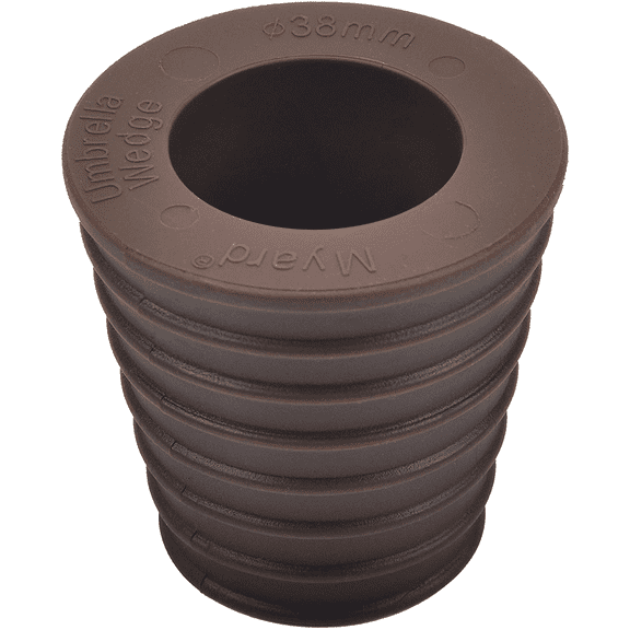 Myard Umbrella Cone Wedge Shim for Patio Table Hole Opening or Base 1.8 to 2.4 Inch, Umbrella Pole Diameter 1-1/2" (38Mm, Dark Brown)