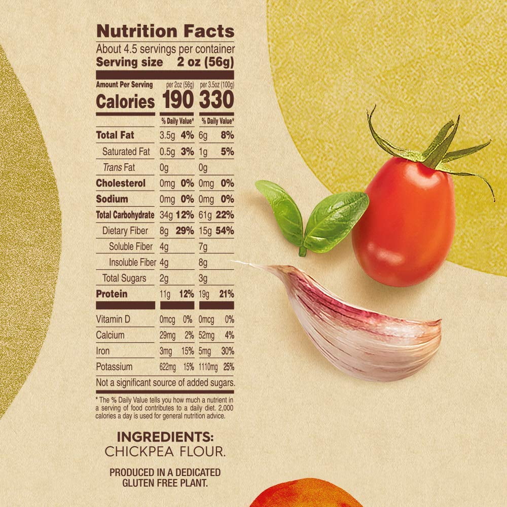Barilla Chickpea Pasta Nutrition Label Nutrition Pics