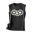 thumbnail image 3 of Womens Summer Tops Dressy Casual Cotton Cotton Tank Top Women Fitted Tunic Tops For Women Loose Fit Dressy Plus V Neck T Shirts For Women Graphic Tees Funny, 3 of 4