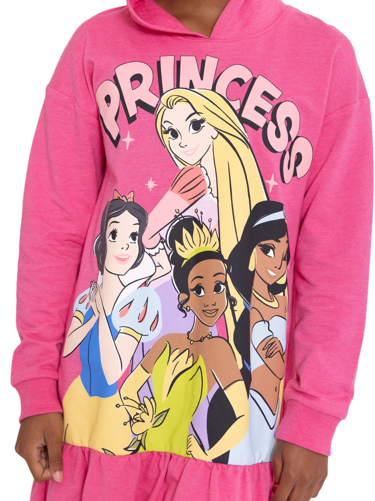 Disney Princess Girls Hooded Long Sleeve Cosplay Dress, Sizes 4-12