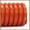 Orange, variant on 3/8" Polyethylene Split Wire Loom Tubing - Length: 10 Feet - Color: Orange