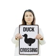 thumbnail image 3 of Duck Duckling Crossing 12 Inch x 18 Inch Novelty Aluminum Metal Sign Waddle On Give Way Durable Weatherproof Perfect for Ponds Parks Backyards Fun Gift for Bird Lovers Nature Fans, 3 of 6