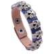 thumbnail image 1 of Pulsera auténtica de cuero negro y acero inoxidable para hombre con hebilla de cinturón gótica para motociclistas, 1 of 2