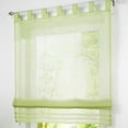 thumbnail image 4 of Cortinas romanas de estilo europeo, cortina de gasa transparente para ventana, panel drapeado Verde-60 × 155cm, 4 of 9