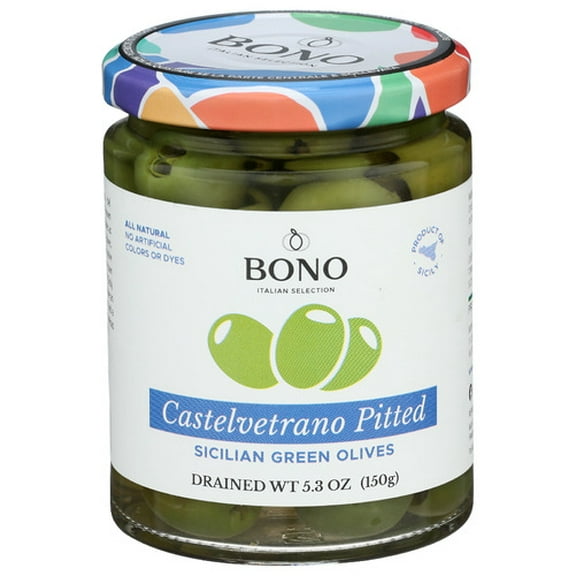 Bono Castelvetrano Pitted Olives 5.3 oz (Pack Of 6)