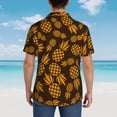 thumbnail image 6 of Bixox Men's Hawaiian Shirts Men's Colorful Pineapple Print Short-Sleeve Shirt-Medium, 6 of 8