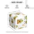 thumbnail image 4 of Balery Lovely Avocado Porta Pañuelos de Cuero con Estampado – Funda Moderna Cuadrada para Caja de Pañuelos, Dispensador 5x5x5'', 4 of 7
