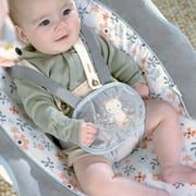 Ingenuity InLighten Baby Swing, 5-Speed, Swivel Infant Seat, Nature Sounds, Lights - Pink, Nally