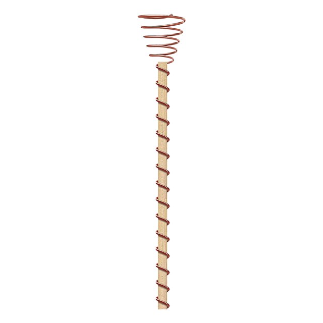 Popular! Electroculture Plant Stakes Gardening Copper Coil Antennas Stakes Electroculture Copper Wood Wrapped With Solid Copper Wire For Growing Garden Plants And Vegeta Clearance