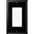 thumbnail image 2 of P&S TP26-BK Trademaster Black 1-Gang Decorator Nylon Wallplate GFI GFCI Cover, 2 of 2