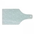 thumbnail image 1 of Grey and White Cutting Board, Doodle Style Botanical Leaves Pattern Shabby Ornamental, Decorative Tempered Glass Cutting and Serving Board, Wine Bottle Shape, Grey White, by Ambesonne, 1 of 1