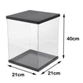 thumbnail image 2 of Caja De Presentación De Almacenamiento A Prueba De Polvo Hugo para Juguetes Modelo RG BB 21x21x40cm vitrina de acrílico con tapa, 2 of 6
