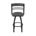 thumbnail image 5 of 860 Hunter 36" Swivel Bar Stool with Black Wrinkle Finish and Graph Coal Seat and Back, 5 of 5