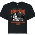 thumbnail image 3 of Star Wars - Empire Rock Tee - Juniors Cropped Tee, 3 of 5