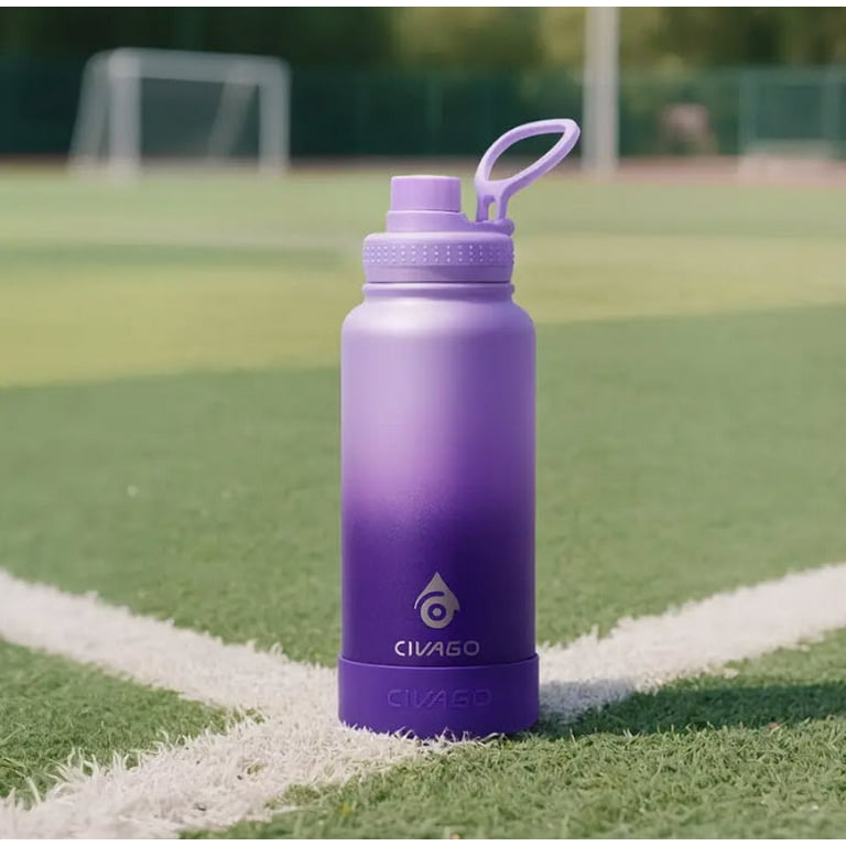 Purple Ombre Hydro Flask Sale CIVAGO 32 Oz Insulated Water Bottle,  Stainless Steel Sports Water