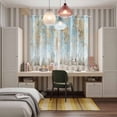 thumbnail image 5 of Contemporary Yellow Blue Tree Kitchen Curtains 63 Inch Length, Abstract Art Oil Paiting Grommet Top Bedroom Living Room Curtains, Light Filtering Cafe Curtain Drapes 2 Panels Set 84''x63'', 5 of 9