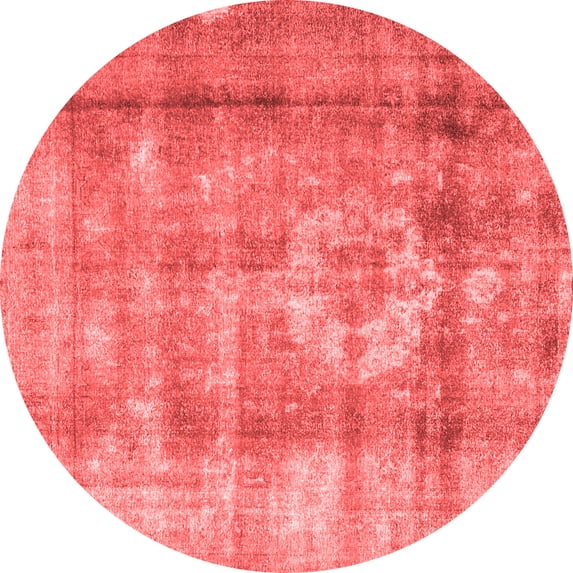 Ahgly Company Indoor Round Persian Red Traditional Area Rugs, 5' Round