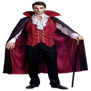 Spooktacular Creations Renaissance Medieval Scary Vampire Deluxe Halloween Costume For Men Role-Playing Sins Cosplay (Small)