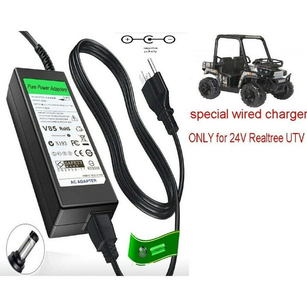 24V Circle Charger for Dynacraft Realtree UTV Ride on 4x4 Real Tree