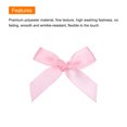 thumbnail image 4 of Uxcell 50Pcs Mini Ribbon Bow 1.8 inch Mini Fabric Satin Ribbon Flower Bows Pink, 4 of 7