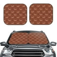 thumbnail image 2 of Fotbe Dachshund Dog Puppy Juego de 2 Piezas de Parasoles para Parabrisas | Bloqueador Solar para Auto | Accesorios Plegables para Protección Solar Interior-Medium, 2 of 6