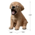 thumbnail image 4 of Hi-Line Gifts Yawning Labrador Outdoor Garden Statue - 6.25", 4 of 5