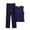 Navy, variant on MuZeFu Pajama Set for Men Plus Sizes Men's Pajama Set Sleepwear Lightweight Quick Dry Short Sleeve Shirts Long Pants Trousers Soft Comfy Sleep Sets