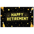 thumbnail image 5 of Black Background with Golden Stars Happy Retirement Banner Party Decoration Retirement Party Supplies Photography Props Backdrop Decor for Retirement Celebration Event Gathering, 5 of 7