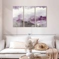 thumbnail image 2 of Elephant Stock Midnight At The Lake Amethyst And Grey Wall Art - Horizontal Multi Panel Canvas - Living Room Wall Decor - Abstract Multi Panel - Purple And Gray Decor By Mike Schick - 45" x 28", 2 of 8