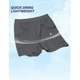 thumbnail image 5 of Little Donkey Andy Women's Hiking Cargo Shorts Quick Dry Athletic Swim Board Beach Shorts Lightweight Running Casual Shorts（Grey XS）, 5 of 7