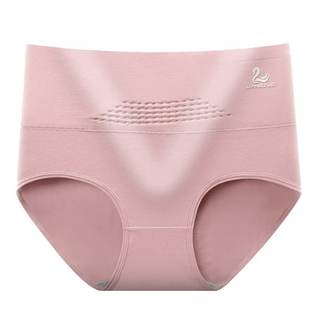 

ZMHEGW 6 Packs Seamless Underwear For Women High Waist Ladies Shapewear Ladies Belly Lifting Panties