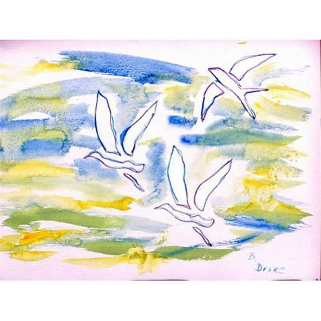 Betsy Drake TP941 Suspension Murale Extérieure 24 x 30 Po Trois Goélands